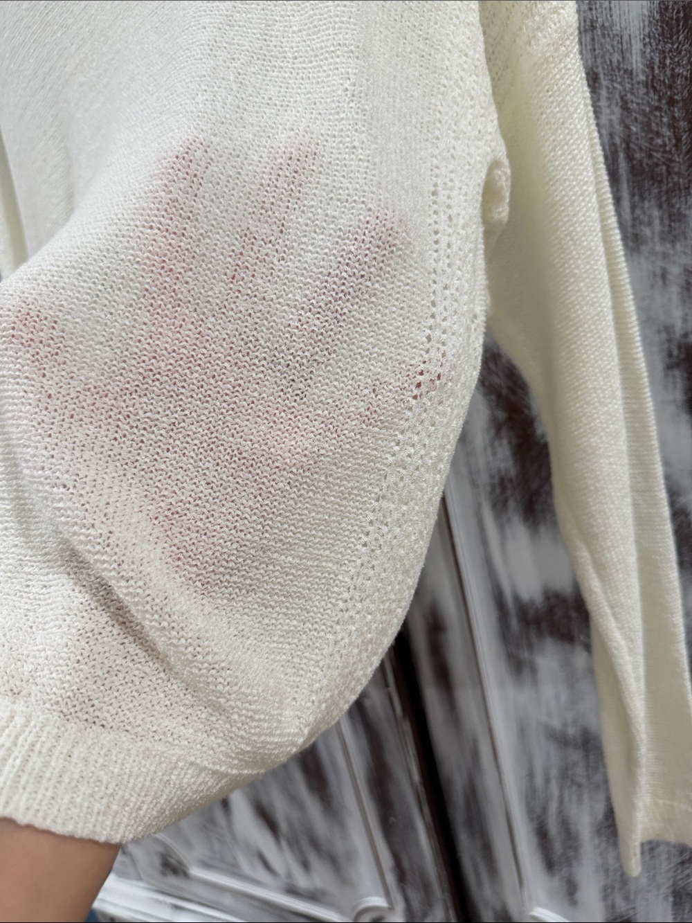 Lightweight Cream Women's Knit Sweater - Picture 4 of 8